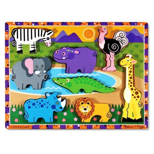 Puzzle Melissa & Doug Lemn in Relief Safari