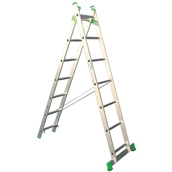 Scara universala aluminiu Alverosal Eurostil, 2 tronsoane, 7 trepte, 2x7, inaltime 3.14 m Scara universala aluminiu Alverosal Eurostil, 2 tronsoane, 7 trepte, 2x7, inaltime 3.14 m