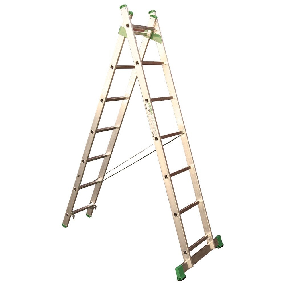 Scara universala cu 2 tronsoane Alverosal 7 trepte Eurostyl, 3.14 m