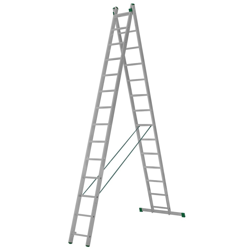 Scara universala cu 2 tronsoane Alverosal 14 trepte Eurostyl, 6.83 m