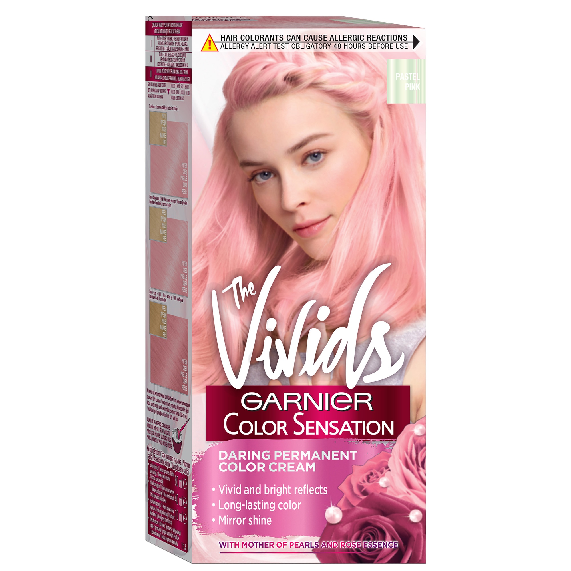 Розовый крем для волос