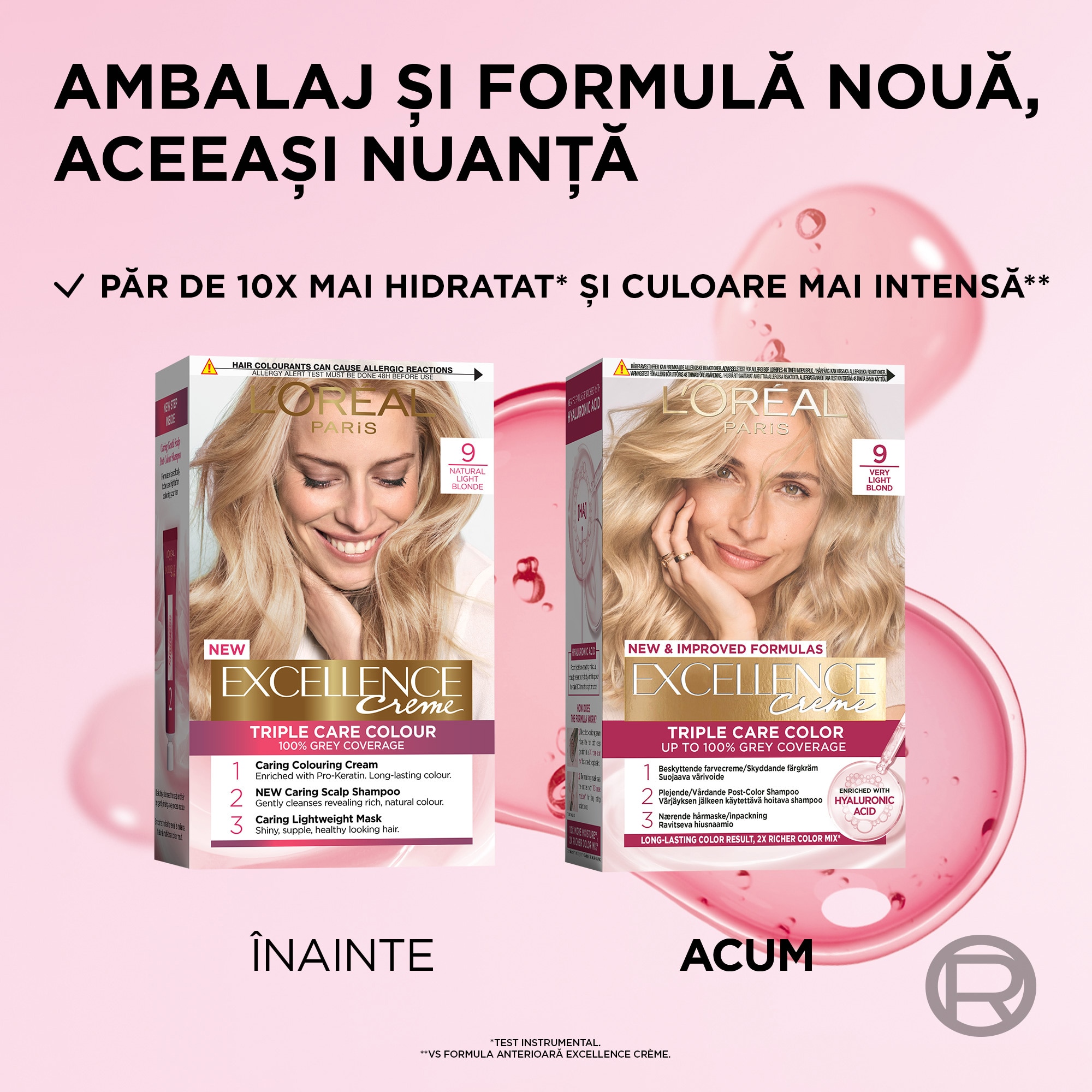 L'OREAL PARIS EXCELLENCE ★５NB × ９★新品未開封 Vopsea de par permanenta cu amoniac L'Oreal Paris Excellence Creme
