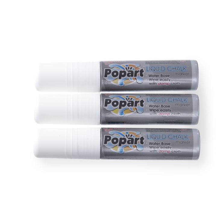 Комплект маркери Hendi, 15 мм, Бели, 3 броя