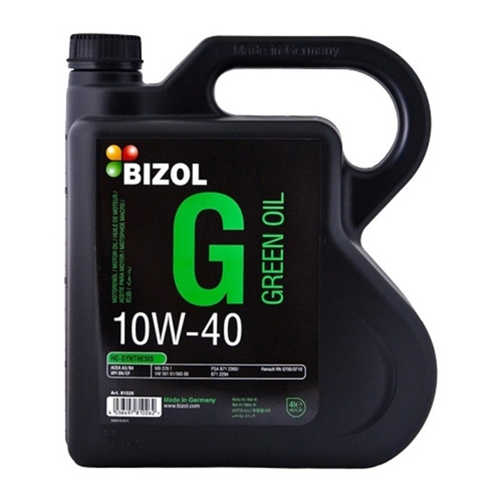 Ulei motor Bizol Green Oil 10W40 4L