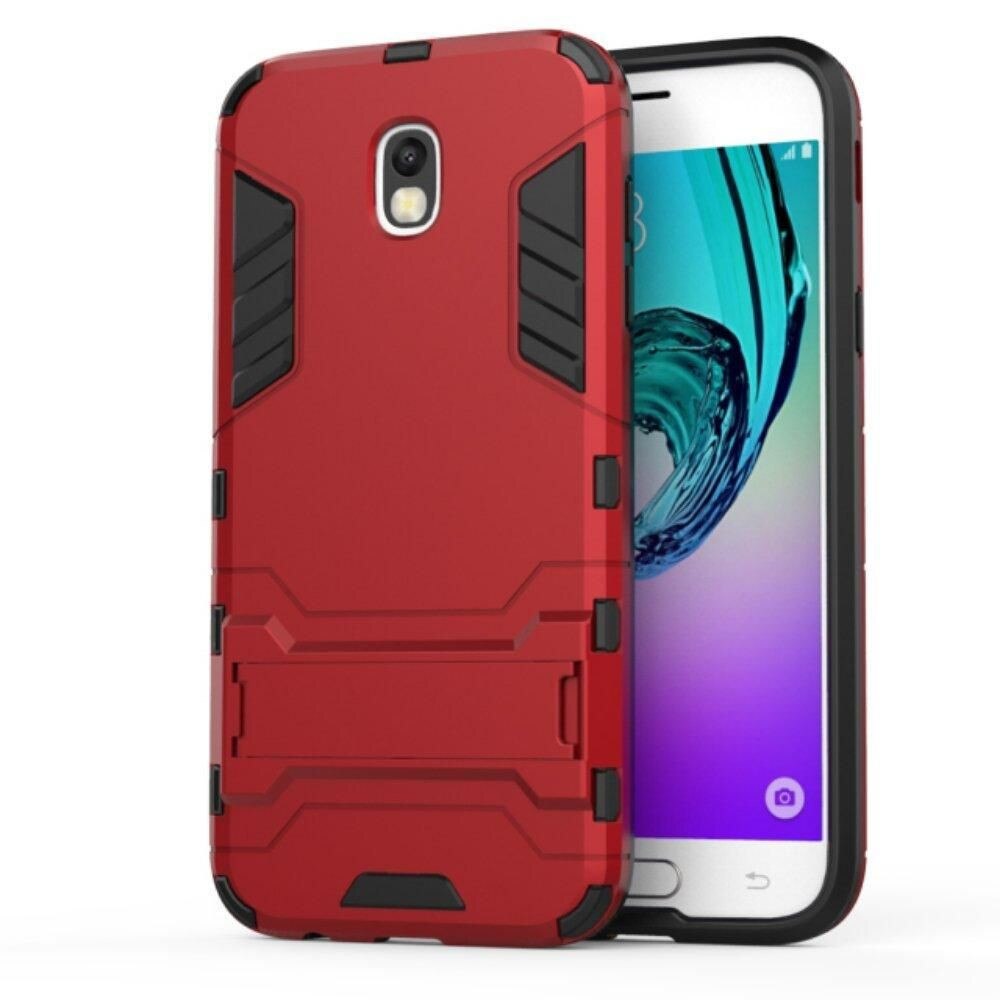 Husa Samsung Galaxy J7 (2017) Slim Armour Hybrid Stand - rosu