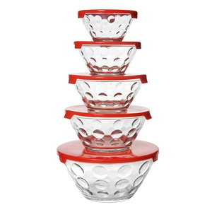 Set 5 Boluri De Sticla Capace Plastic Grunberg Gr336 Rosu Emag Ro