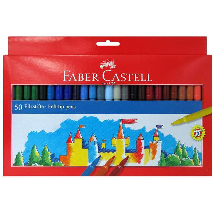 Флумастери Faber-Castell 50 цвята