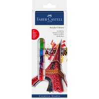 Culori Acrilice Faber-Castell, 12 ml, 12 culori