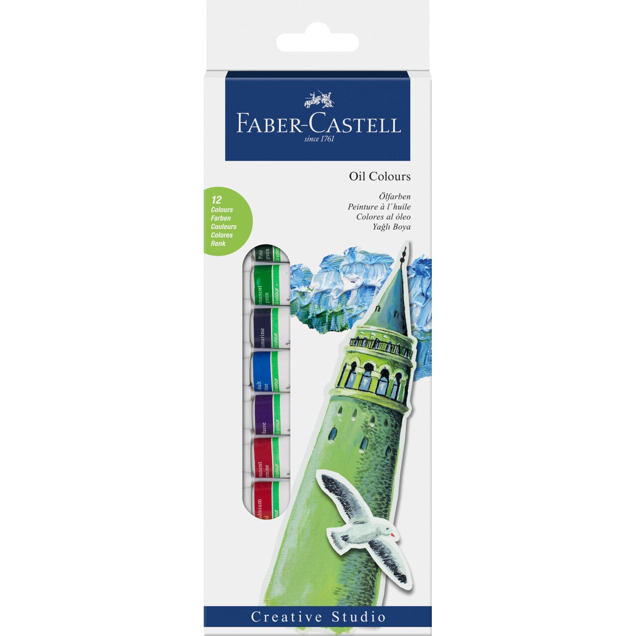 Culori uleiuri Faber-Castell, 12 culori, 12ml