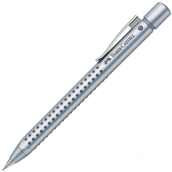 Creion mecanic Faber-Castell Grip 2011, 0.7 mm, Argintiu Creion mecanic Faber-Castell Grip 2011, 0.7 mm, Argintiu