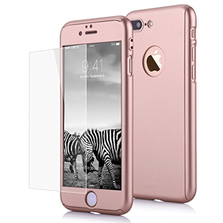 Кейс за Apple iPhone 7 Plus Rose-Gold, безплатно стъклено фолио