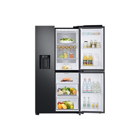 Side by side Samsung RS68N8671B1/EF, 604 l, Full NoFrost, Touch control, Dispenser apa/gheata, Clasa A++, H 178 cm, Black inox
