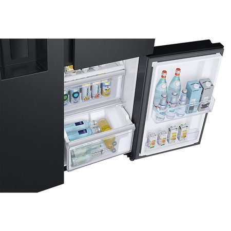 Side by side Samsung RS68N8671B1/EF, 604 l, Full NoFrost, Touch control, Dispenser apa/gheata, Clasa A++, H 178 cm, Black inox