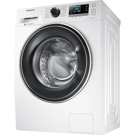 Masina de spalat Samsung WW90J5446EW/LE, 9 kg, 1400 RPM, Clasa A+++, Motor Digital Inverter, Eco Bubble, Diamond Drum, Alb