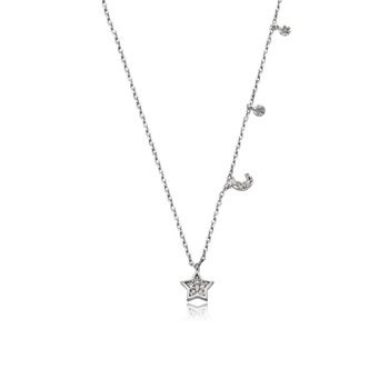 Lantisor placat cu aur alb de 18k si cristale® Dreams Lantisor placat cu aur alb de 18k si cristale® Dreams