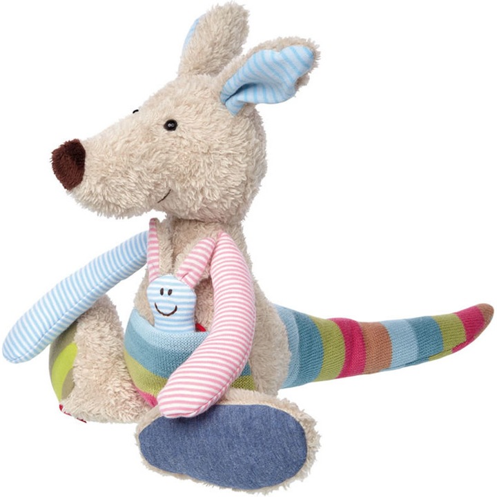 Jucarie de plus sigikid Patchwork Sweety Cangur