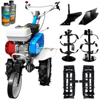 Set motosapa Profesionala AGT 5580 cu motor HONDA GX200 6,5 CP benzina , freza 80 cm, roti cauciuc, rarita fixa, roti metalice, plug arat + CADOU 1L Ulei motor + 1l ulei transmisie AgroPro Set motosapa Profesionala AGT 5580 cu motor HONDA GX200 6,5 CP benzina , freza 80 cm, roti cauciuc, rarita fixa, roti metalice, plug arat + CADOU 1L Ulei motor + 1l ulei transmisie AgroPro