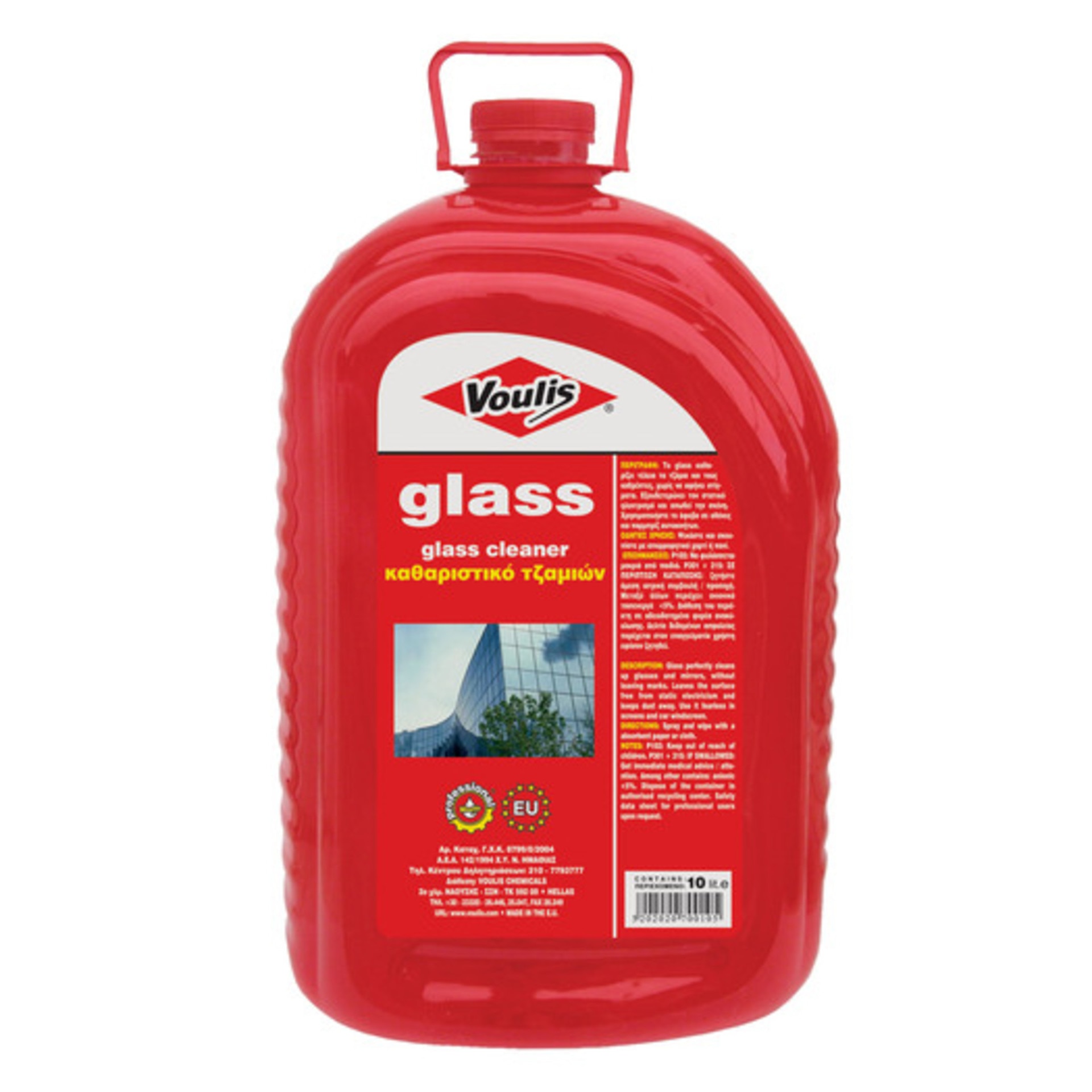 Solutie profesionala curatare geamuri si suprafete vitrate Voulis Glass 10L