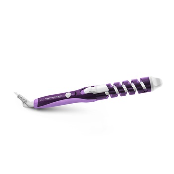 Ondulator ceramic spirala, alb violet pentru bucle usor de obtinut, pentru toate tipurile de par, lungime cablu 1.7 m, maner ergonomic, indicator LED Ondulator ceramic spirala, alb violet pentru bucle usor de obtinut, pentru toate tipurile de par, lungime cablu 1.7 m, maner ergonomic, indicator LED