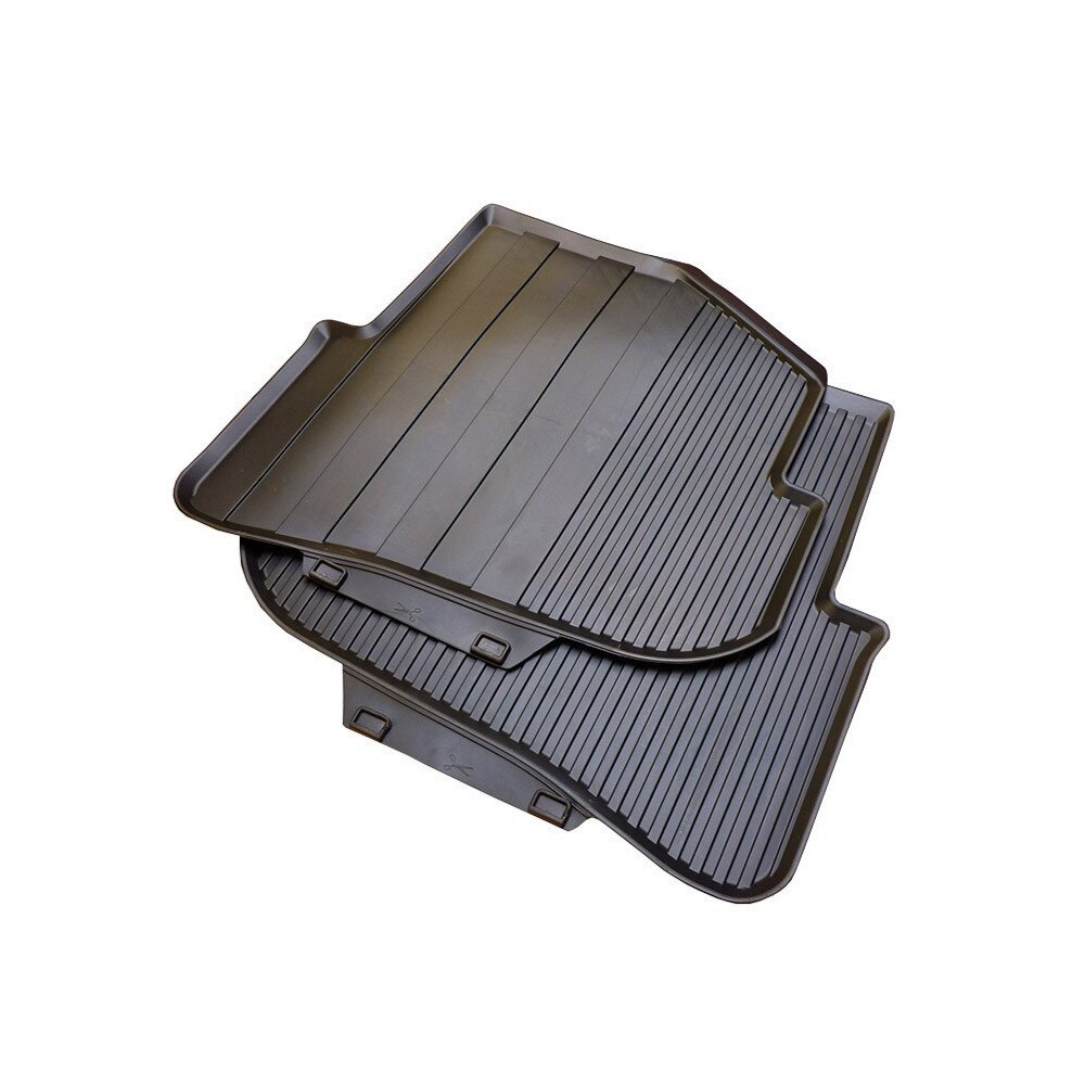 Set Covorase Cauciucate pentru Spate dedicate Audi A1 8X, Negru