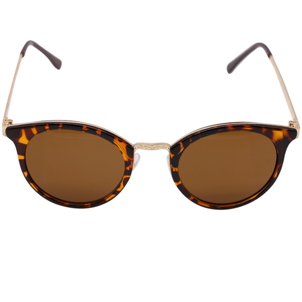 Ochelari de soare pentru femei, rotunzi, K1218C3 Maro Tigrat