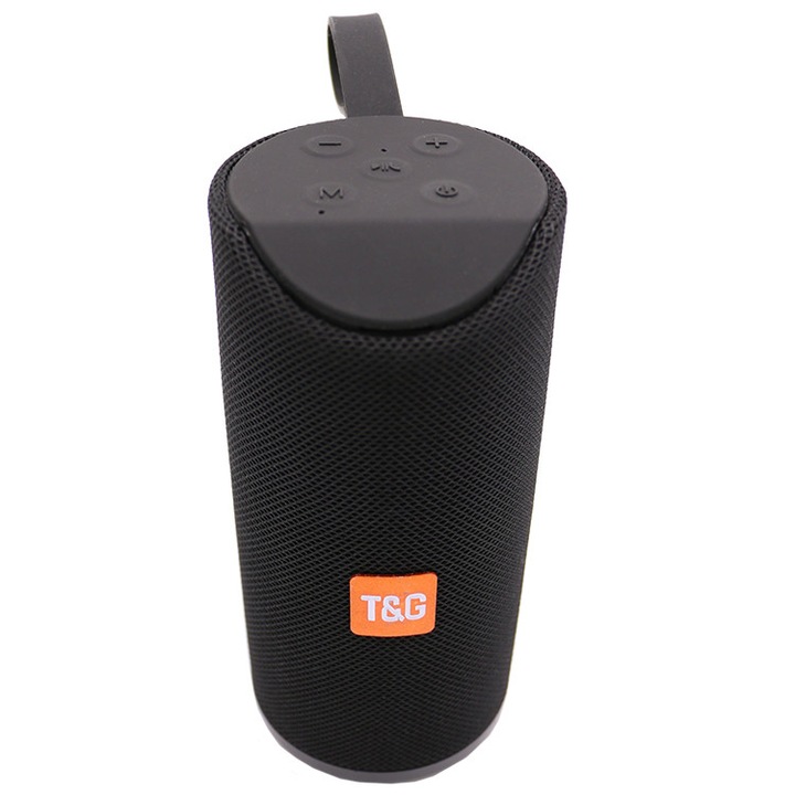 T&G TGR 113 hordozható hangszóró, Bluetooth, USB, közepes méret, fekete