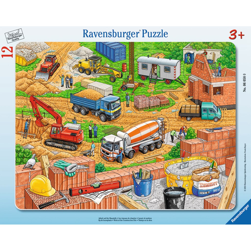 Puzzle Ravensburger - Santier, 12 piese (06058)