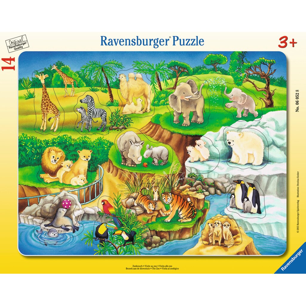 Puzzle Ravensburger - La Zoo, 14 piese (06052)