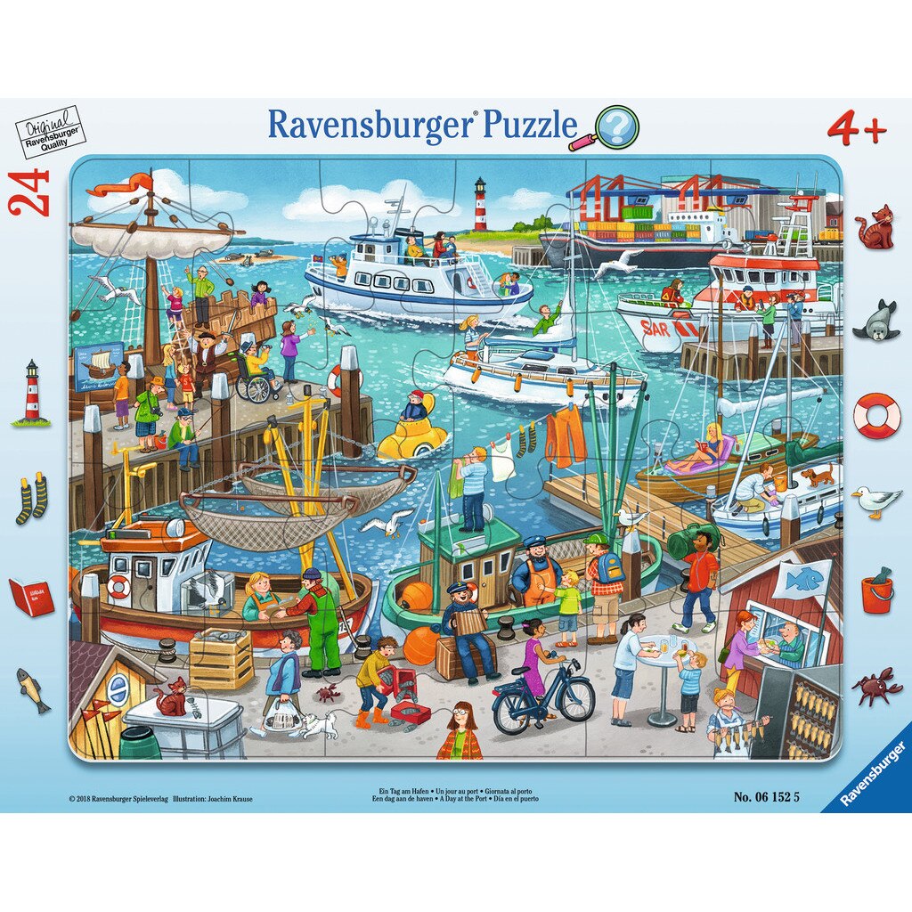 Puzzle Ravensburger - O Zi In Port, 24 piese (06152)