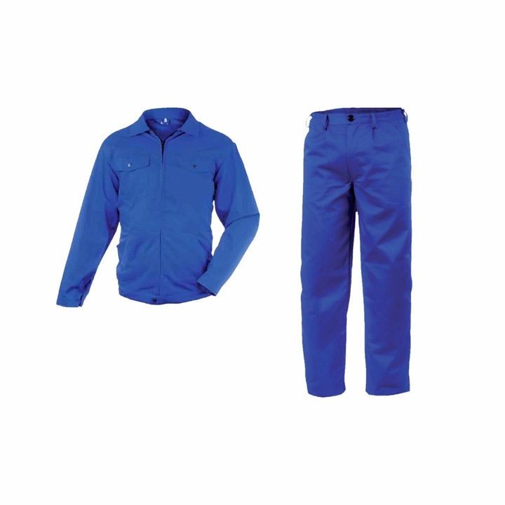 Jacheta de lucru si pantaloni talie Mecano, albastru electric, marimea 46