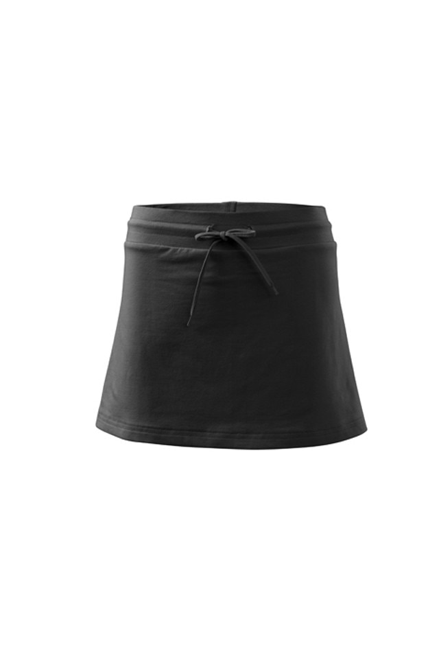 Fusta sport de dama, Malfini, Two in one, Negru