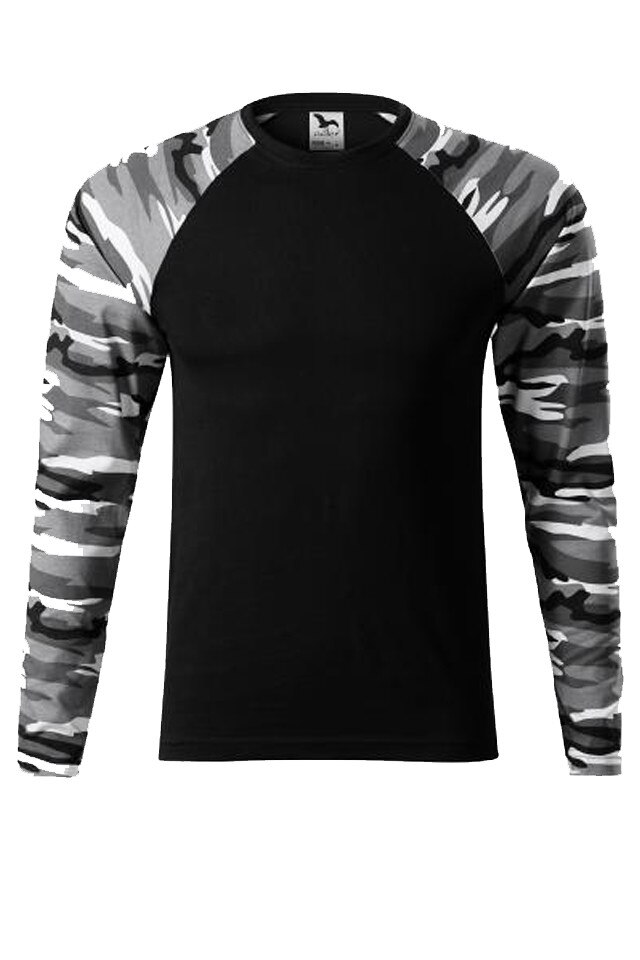 Tricou Malfini Camouflage, Gri
