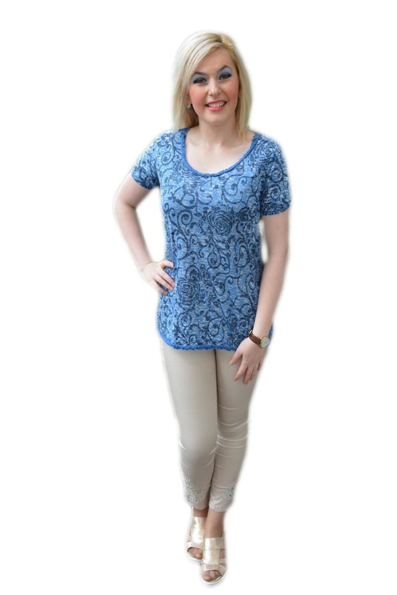 Tricou dama, D&J Exclusive, Albastru