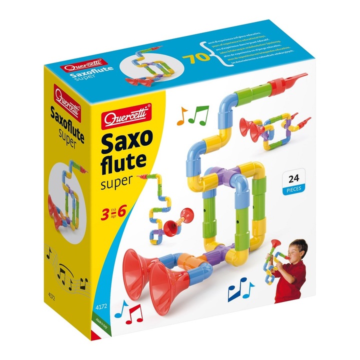 Oktatójáték Quercetti Saxo Flute Super 24 db