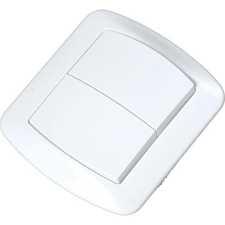 Intrerupator dublu, Kontakt Simon, AW5, Alb