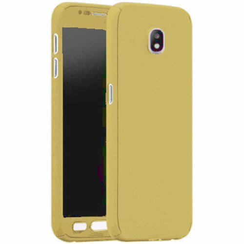 Capac de protectie Full cover 360° pentru Samsung Galaxy J7 (2017)/J730, auriu
