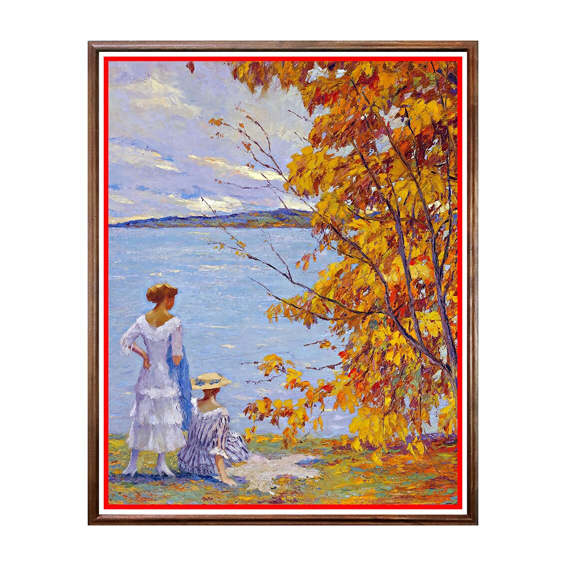 Tablou Poster, Arta Sec. XIX, Edward Cucuel - Autumn Walk - ASN-041, 40 x 50 cm