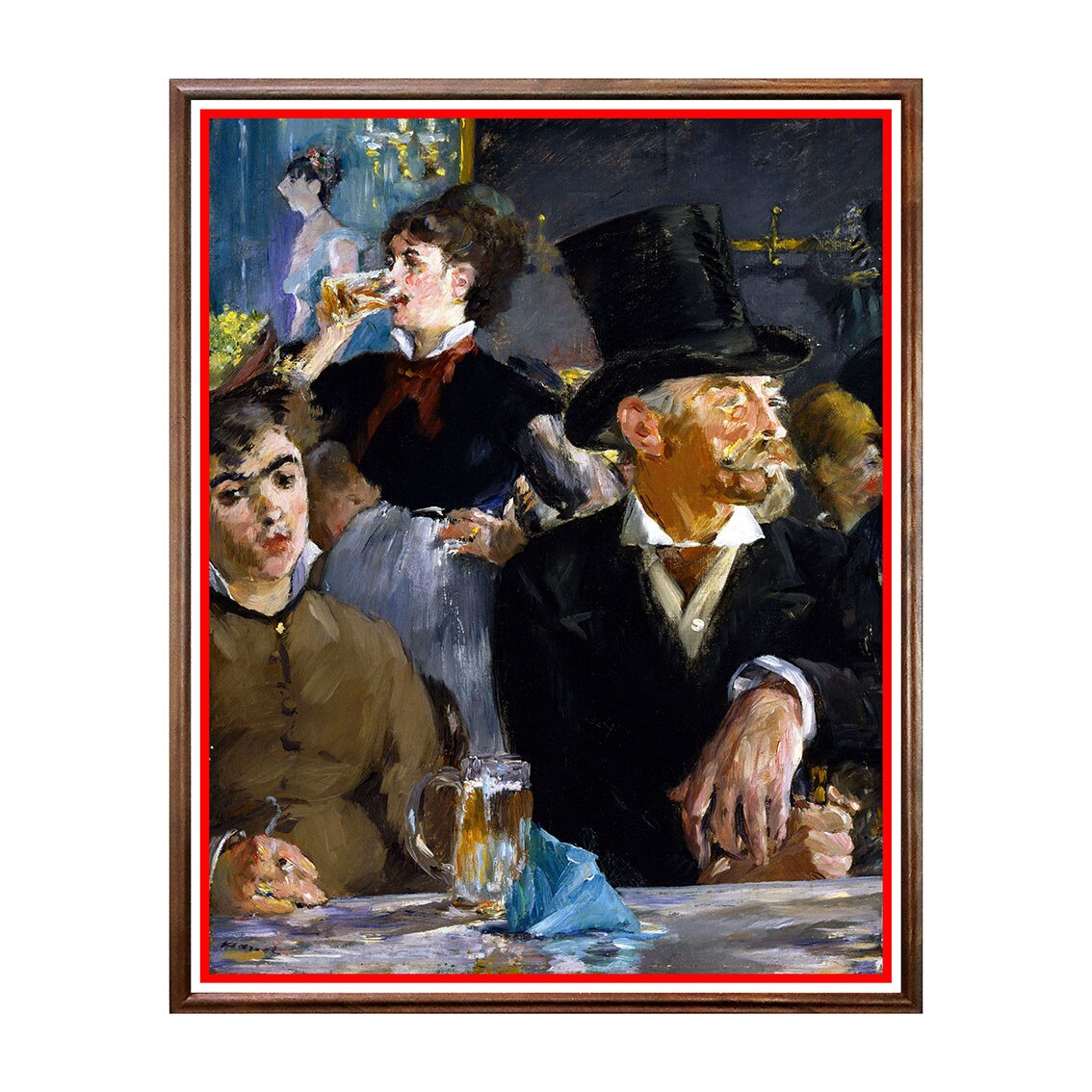 Tablou Poster, Arta Sec. XIX, Edouard Manet - At the Café - ASN-031, 40 x 50 cm