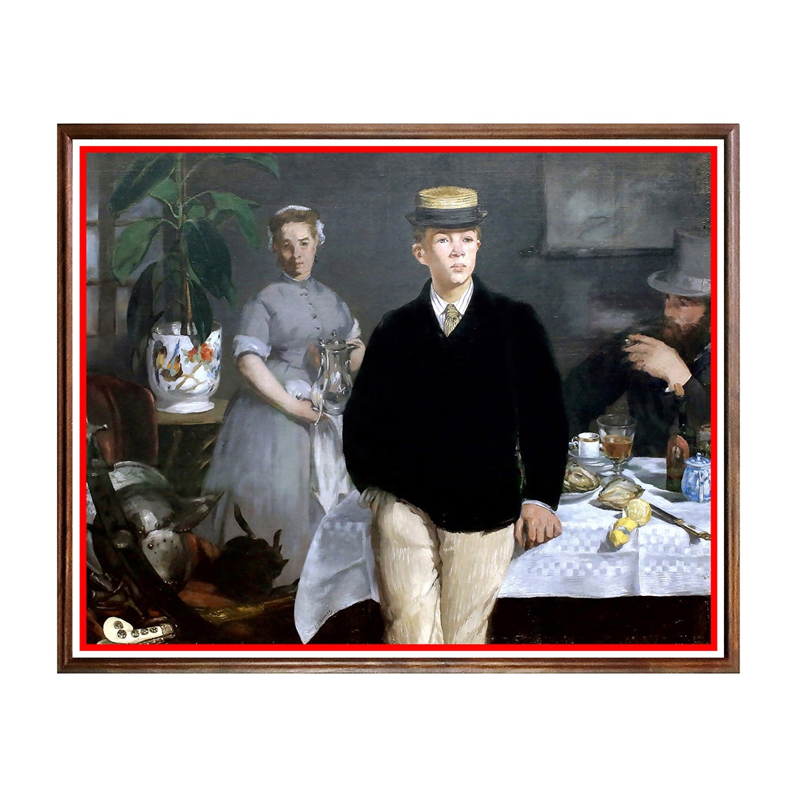 Tablou Poster, Arta Sec. XIX, Edouard Manet - Breakfast in the Studio (The Black Jacket) - ASN-034, 40 x 50 cm