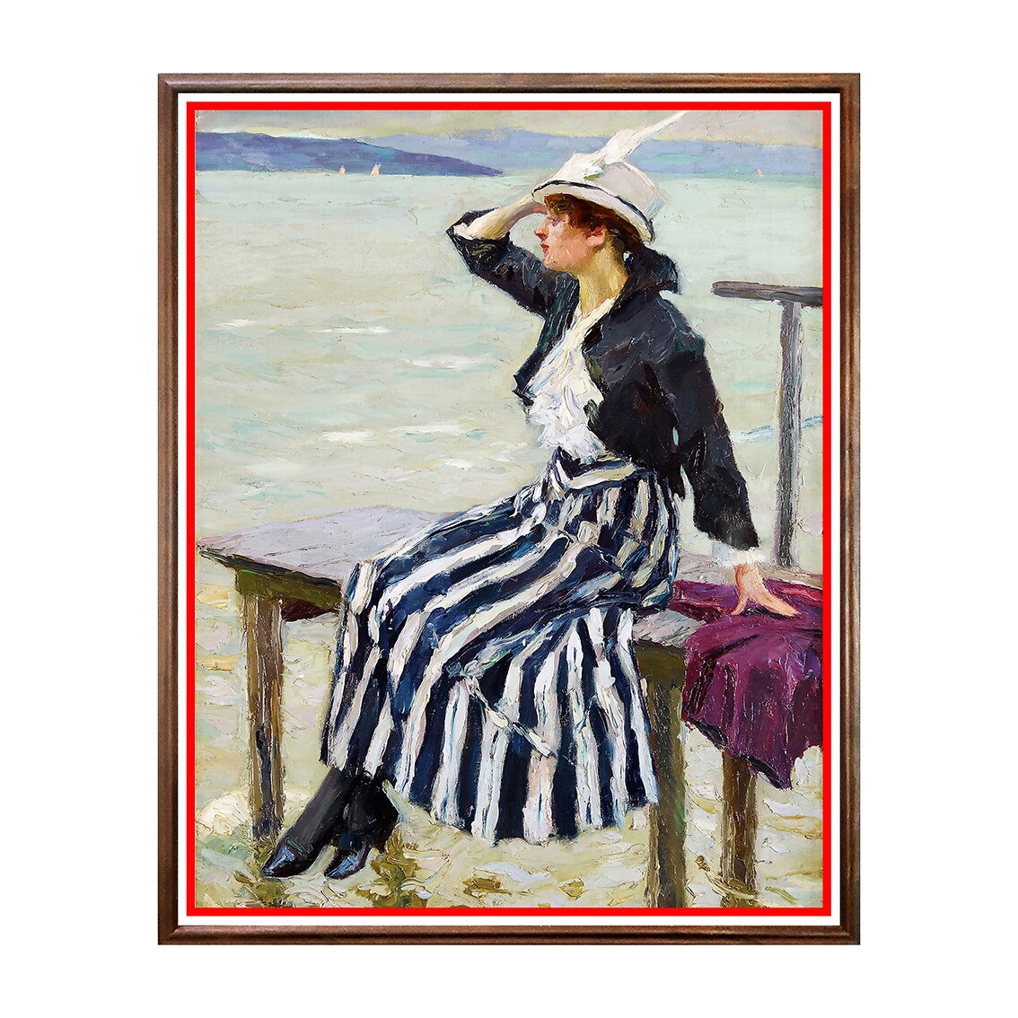 Tablou Poster, Arta Sec. XIX, Edward Cucuel - East Wind - ASN-042, 40 x 50 cm