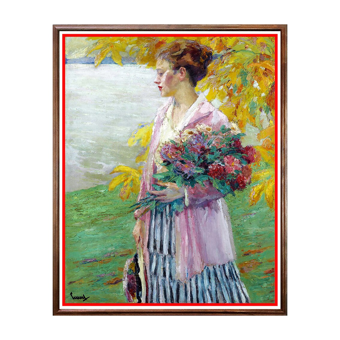 Tablou Poster, Arta Sec. XIX, Edward Cucuel - An Autumn Walk - ASN-040, 40 x 50 cm