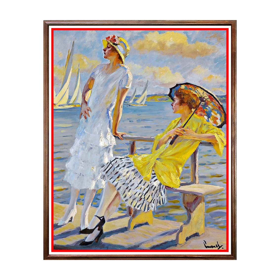 Tablou Poster, Arta Sec. XIX, Edward Cucuel - Summer Regatta - ASN-048, 40 x 50 cm