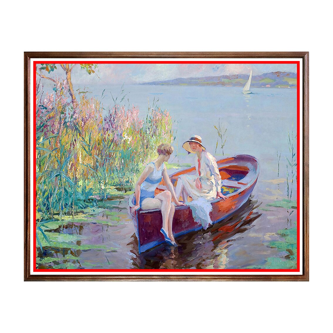 Tablou Poster, Arta Sec. XIX, Edward Cucuel - Summer Reflections - ASN-047, 40 x 50 cm