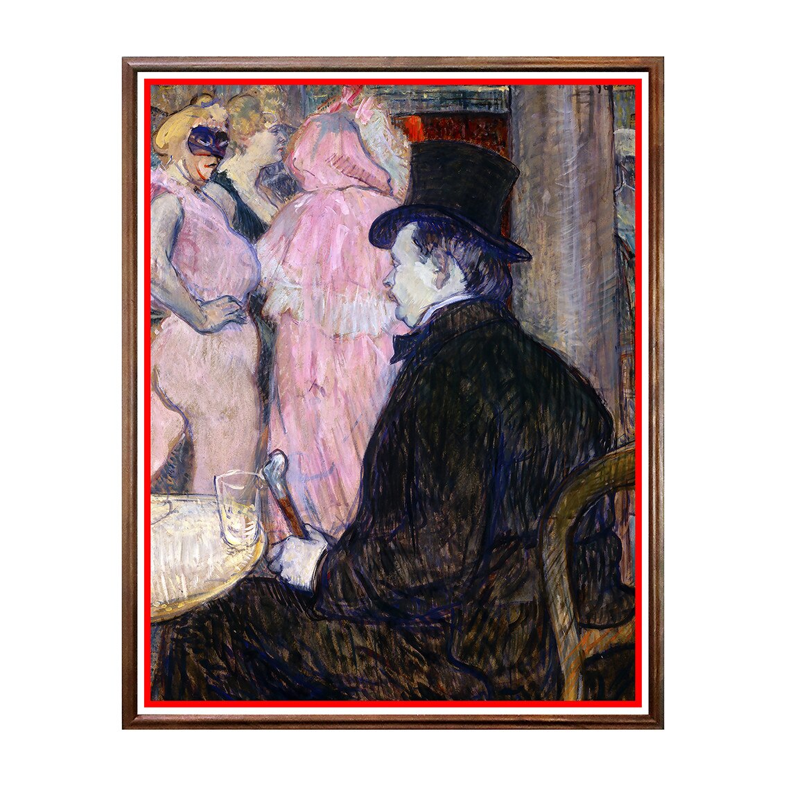 Tablou Poster, Arta Sec. XIX, Henri de Toulouse-Lautrec - Maxime Dethomas - ASN-063, 40 x 50 cm