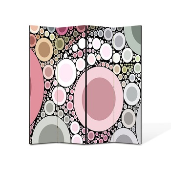 Paravan de Camera ArtDeco din 4 Panouri Abstract Decorativ Margele 140 x 150 cm Paravan de Camera ArtDeco din 4 Panouri Abstract Decorativ Margele 140 x 150 cm