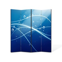 Paravan de Camera ArtDeco din 4 Panouri Abstract Decorativ Oxigen 140 x 180 cm