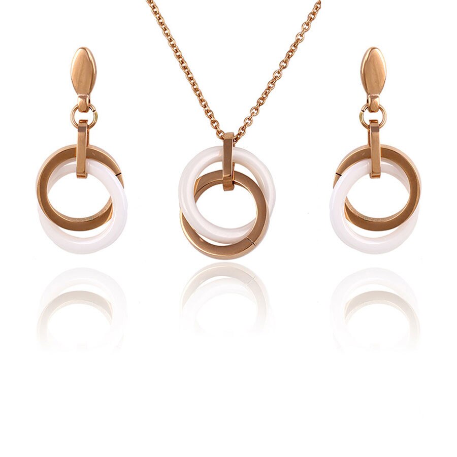 Set Seblero Gold Crossover placat cu aur de 18K