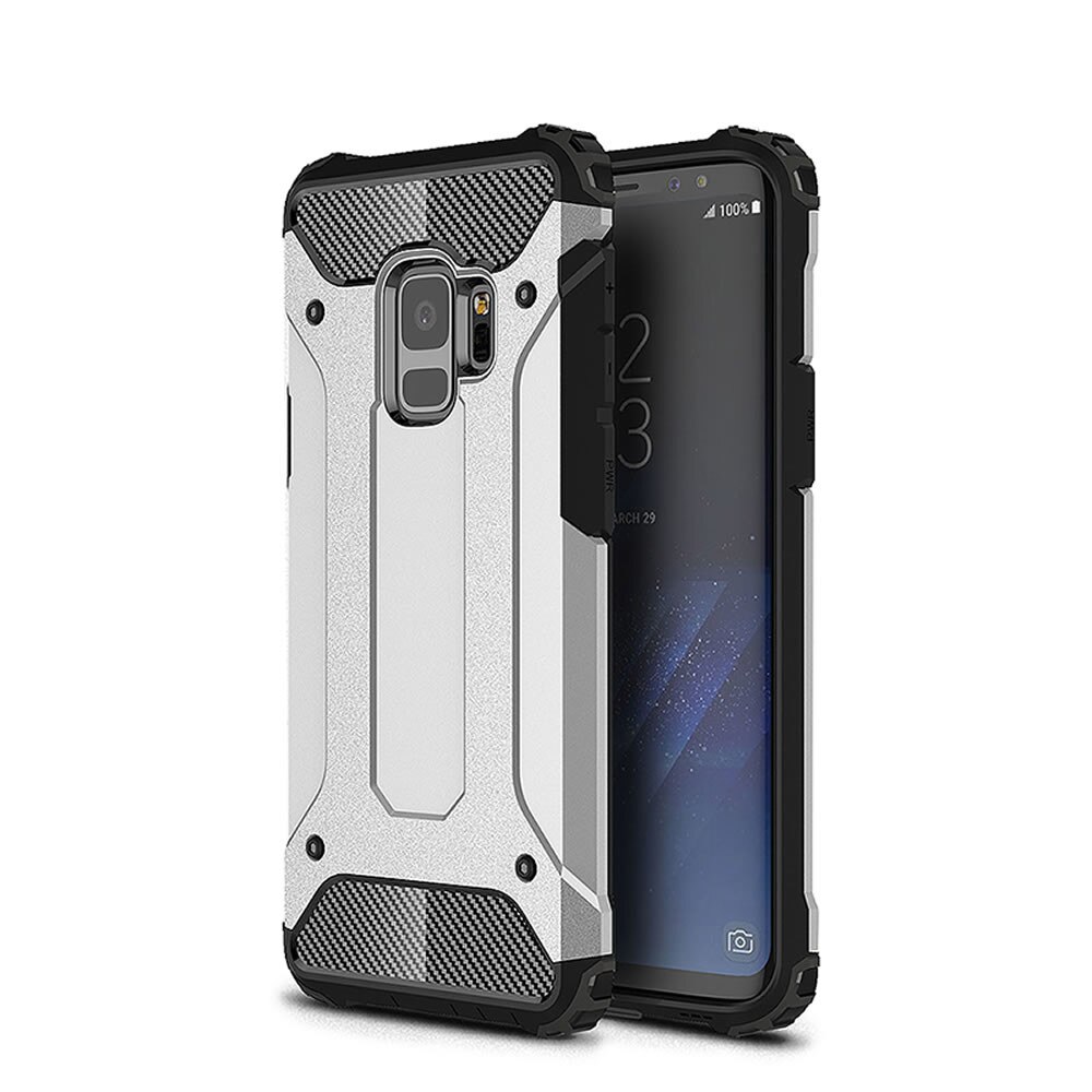 Husa Samsung Galaxy S9 G960F Rezistenta la Socuri Grey Armor Culoare Gri