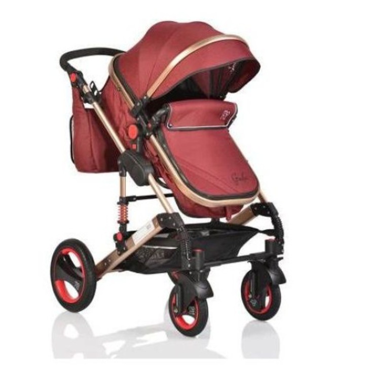 Комбинирана детска количка Moni Gala червена 0м+