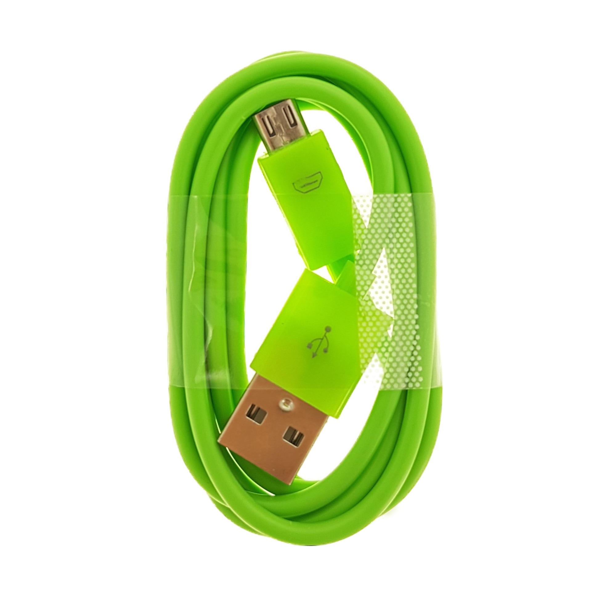 Cablu Omega micro USB , incarcare & date, 1 m, verde cauciucat [44341]